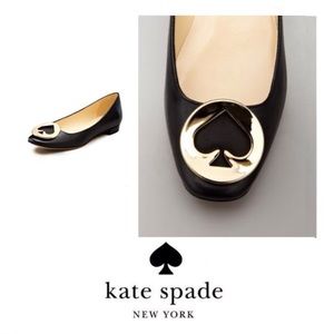 IConic Kate Spade Nera Reva Shiny Gold Flats ELUC